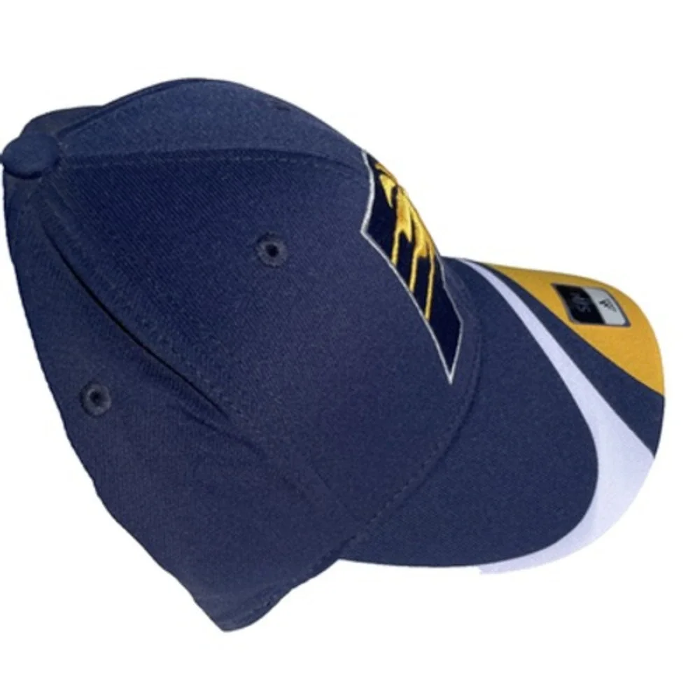 Indiana Pacers Adidas FitMax 70 Navy Structured Fitted Baseball Hat (S/M)